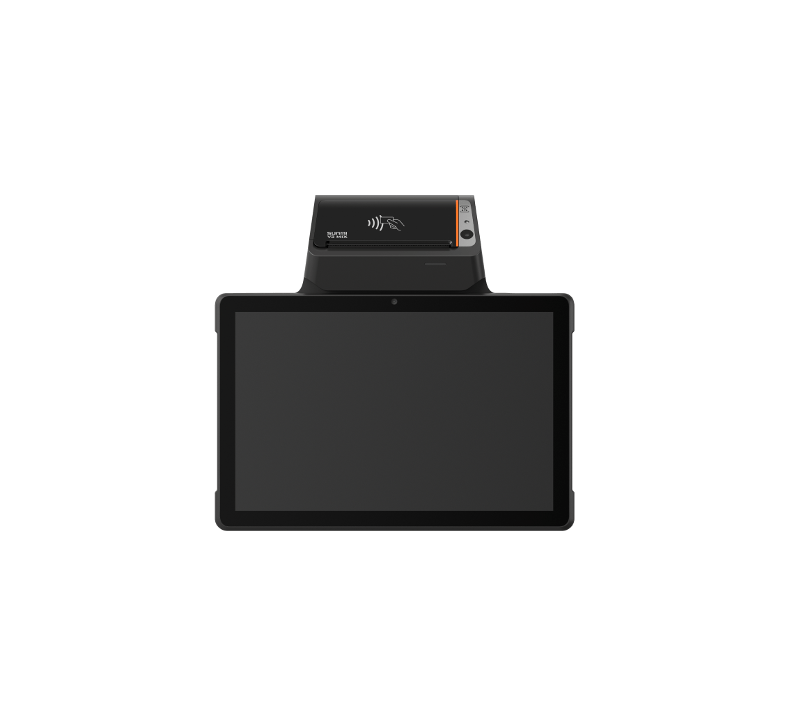 SUNMI V3 Mix, non-GMS, SS1104, Fiscal, 25,7cm (10,1''), GPS, Scanner (2D), BT (BLE), Wi-Fi, 4G, Android, black (P06090001)