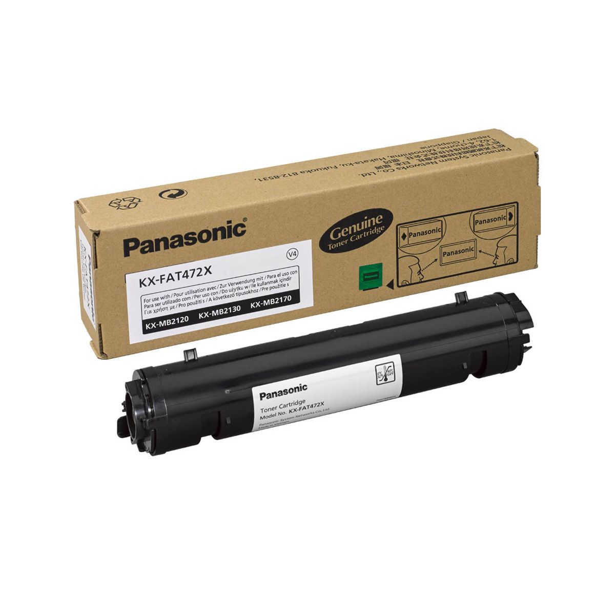 PANASONIC KX-MB 2120/CXW/2130/CX TONER CRTR BLACK (2k) (KX-FAT472X) (PANKXFAT472X)