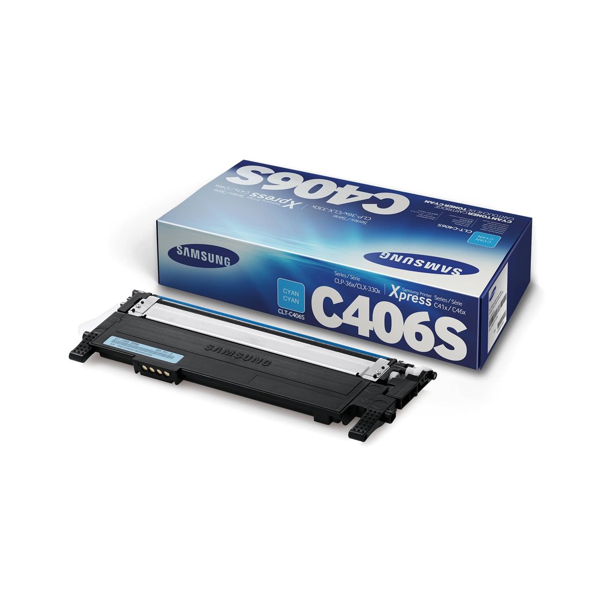 Samsung CLT-C406S Cyan Toner Cartridge (ST984A) (HPCLTC406S)