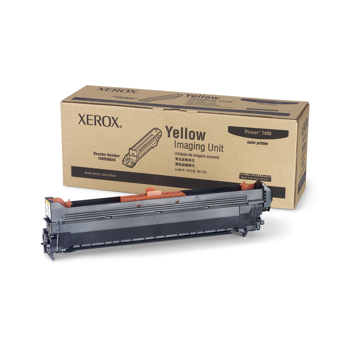 XEROX PHASER 7400 IMAGING DRUM YELLOW (30k) (108R00649) (XER108R00649)