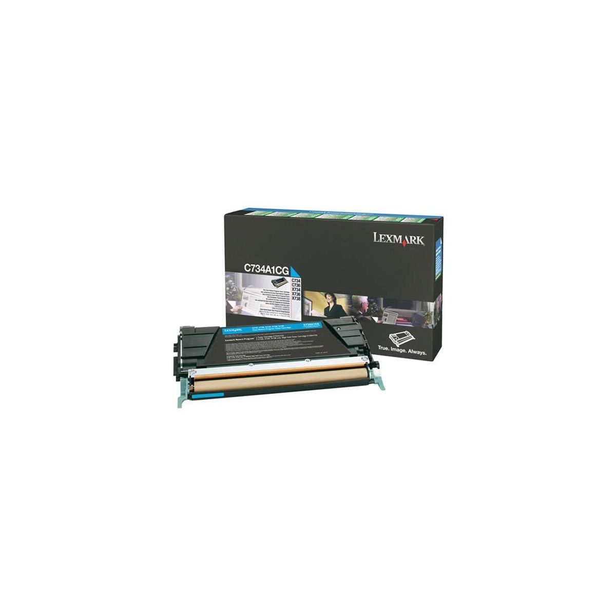 LEXMARK C73x/X73x CYAN TONER (6k) (C734A1C) (LEXC734A1C)