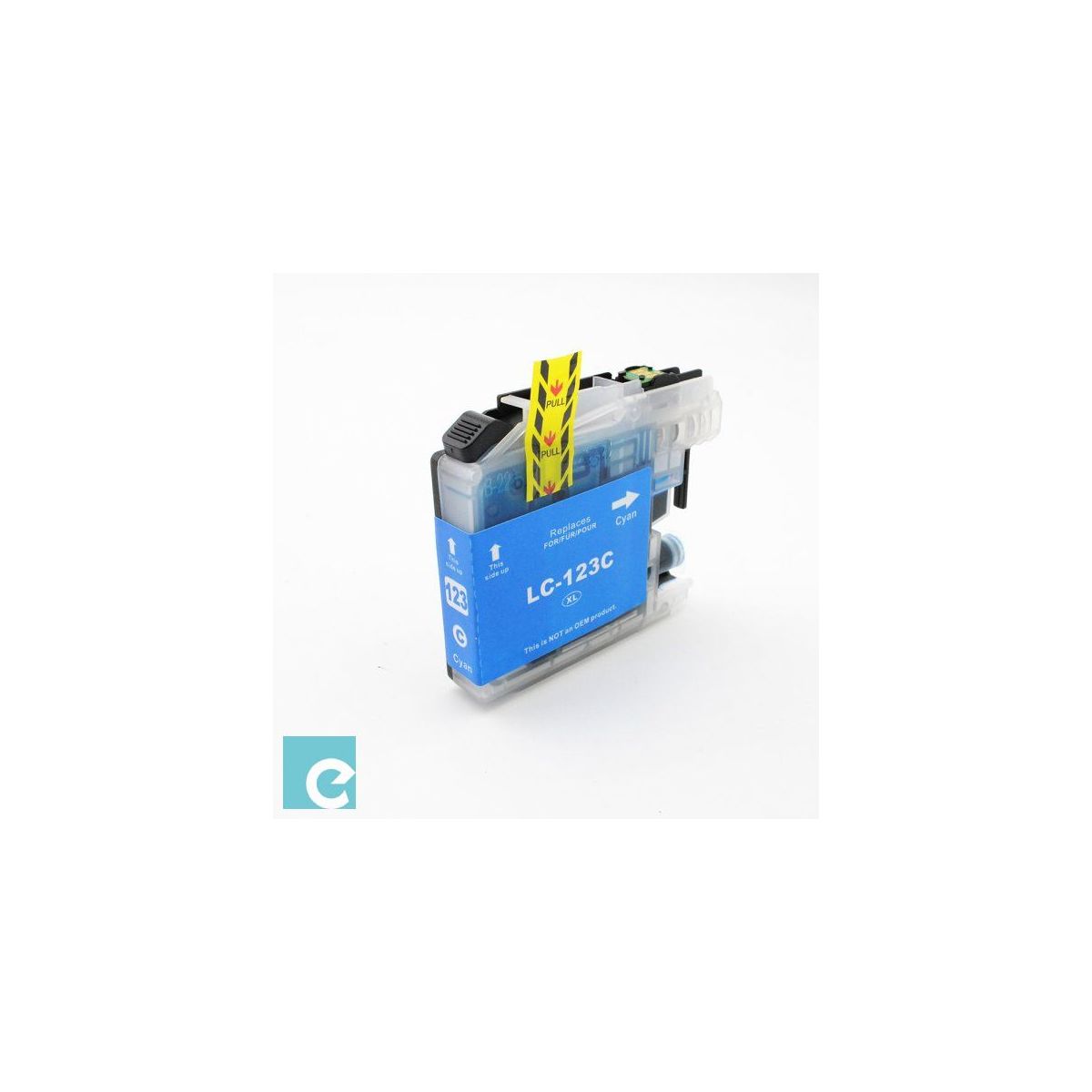 Συμβατό BROTHER Ink Tank Cartridge LC123XLC / LC-123C / LC-123 Cyan 600 σελίδες