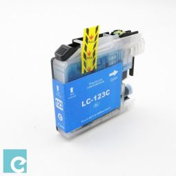 Συμβατό BROTHER Ink Tank Cartridge LC123XLC / LC-123C / LC-123 Cyan 600 σελίδες