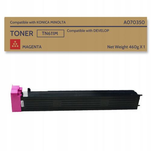 Συμβατό KONICA_MINOLTA Toner Cartridge TN611M / A070350 / TN-611M Magenta 15400 σελίδες