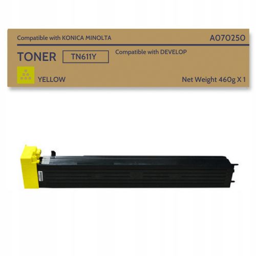 Συμβατό KONICA_MINOLTA Toner Cartridge TN611Y / A070250 / TN-611Y Yellow 15400 σελίδες