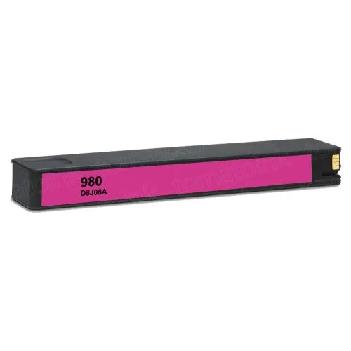 HP Inkjet Cartridge  980MXL / D8J08A / 980 Magenta pages: 10000 pp. Remanufactured