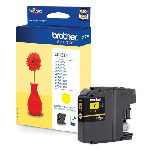 Brother Μελάνι Inkjet LC-121Y Yellow (LC-121Y) (BRO-LC-121Y)