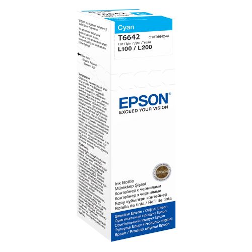 Epson Μελάνι Inkjet Bottle Cyan 6500 pages (C13T66424A) (EPST66424A)