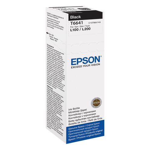 Epson Μελάνι Inkjet Bottle Black 4500 pages(C13T66414A) (EPST66414A)