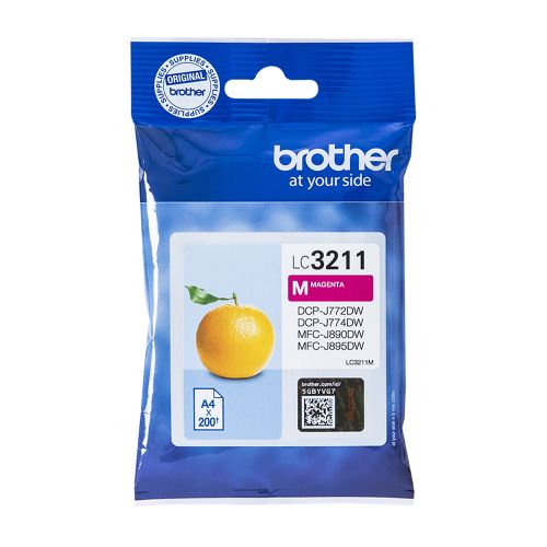 Brother Μελάνι Inkjet LC-3211M Magenta 200 pages (LC-3211M) (BRO-LC-3211M)