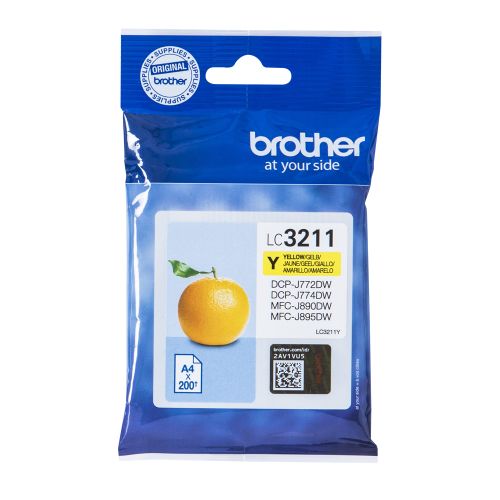 Brother Μελάνι Inkjet LC-3211Y Yellow 200 pages (LC-3211Y) (BRO-LC-3211Y)