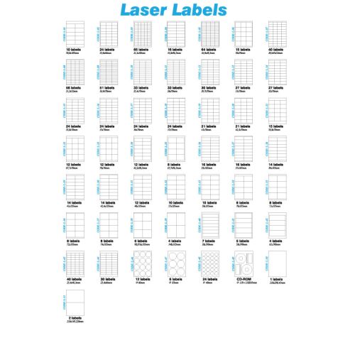 Ετικετα σε φυλλα Α4 8 Labels 70x105mm