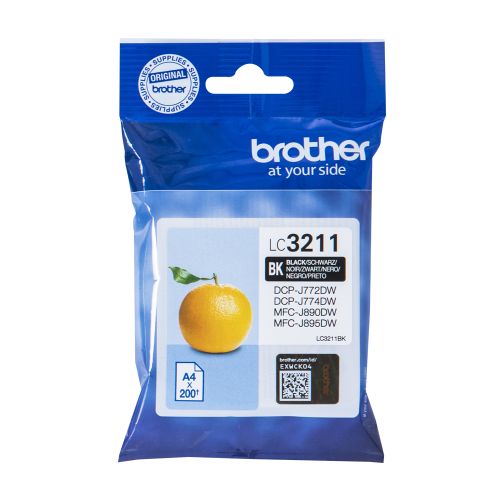 Brother Μελάνι Inkjet LC-3211BK 200 pages (LC-3211BK) (BRO-LC-3211BK)