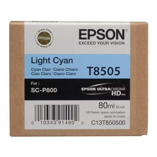 Epson Μελάνι Inkjet T8505 Light Cyan (C13T850500) (EPST850500)