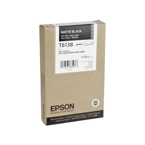 Epson Μελάνι Inkjet T6138 Matte Black (C13T613800) (EPST613800)