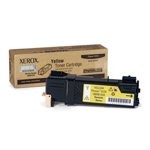 XEROX PHASER 6125 YELLOW TONER (106R01333) (XER106R01333)