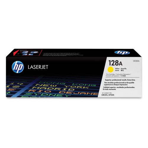 HP 128A LaserJet CP1525/CM1415  Yellow Toner (CE322A) (HPCE322A)