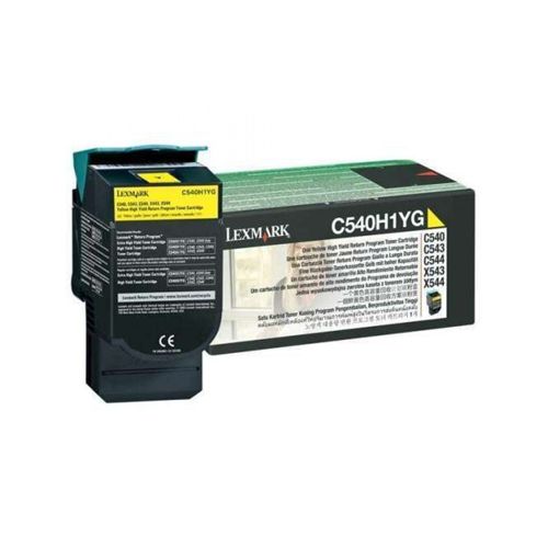 LEXMARK C54x/X543 HC YELLOW TNR (2k) (C540H1Y) (LEXC540H1Y)
