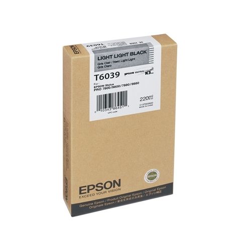 Epson Μελάνι Inkjet T6039 Light Light Black (C13T603900) (EPST603900)