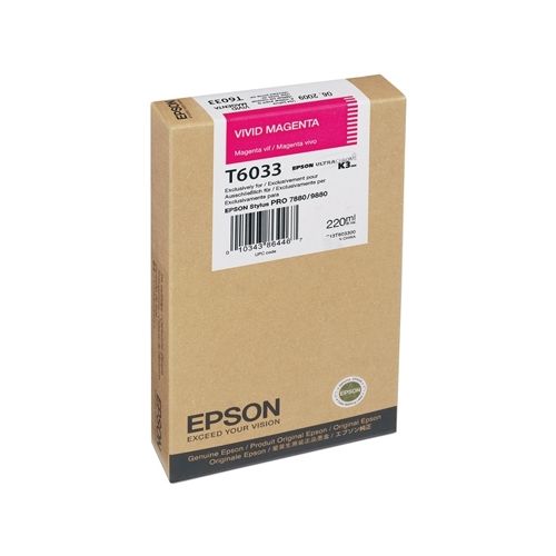 Epson Μελάνι Inkjet T6033 Vivid Magenta (C13T603300) (EPST603300)