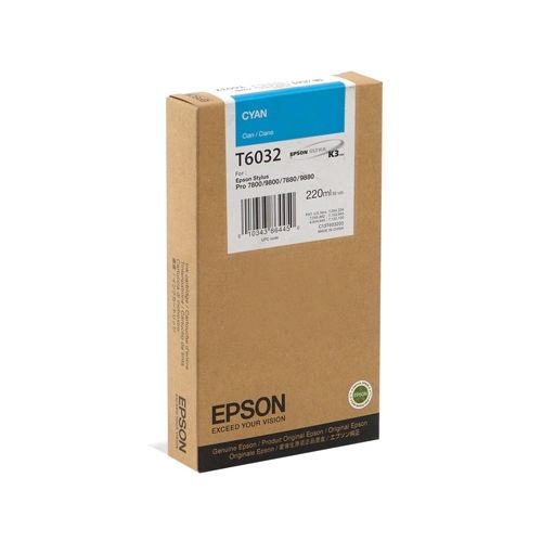 Epson Μελάνι Inkjet T6032 Cyan (C13T603200) (EPST603200)