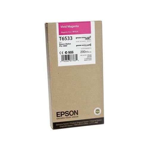 Epson Μελάνι Inkjet T6533 Vivid Magenta (C13T653300) (EPST653300)