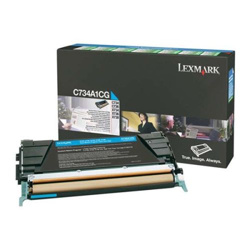 LEXMARK C73x/X73x CYAN TONER (6k) (C734A1C) (LEXC734A1C)