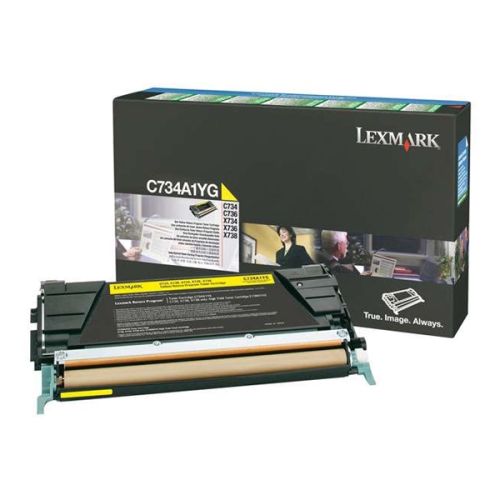 LEXMARK C73x/X73x YELLOW TONER (6k) (C734A1Y) (LEXC734A1Y)