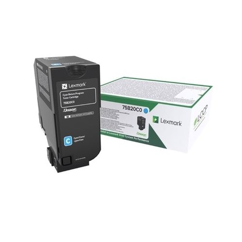LEXMARK CS727/CS728/CX728 TONER CYAN 10K (75B20C0) (LEX75B20C0)