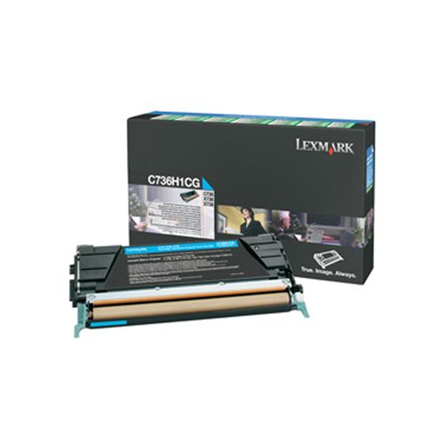 LEXMARK C73x/X73x CYAN TONER (10k) (C736H1C) (LEXC736H1C)