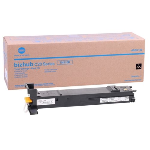 KONICA MINOLTA BIZHUB C20P BLACK TNR TN-318K (A0DK153) (MINTC20B)