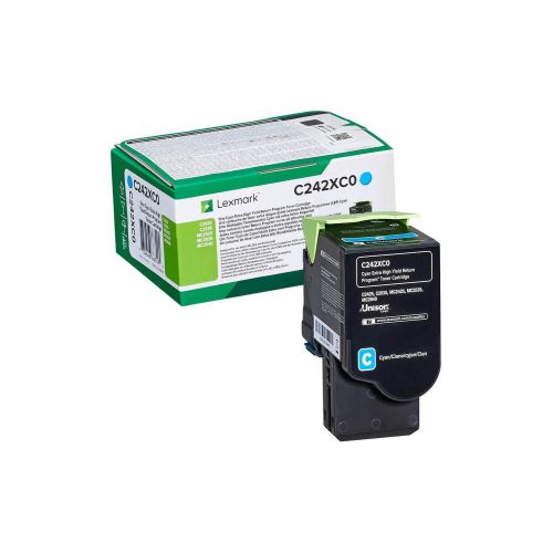 LEXMARK C/MC 2425/2535/2640 TONER CYAN EHC 3.5K (C242XC0) (LEXC242XC0)