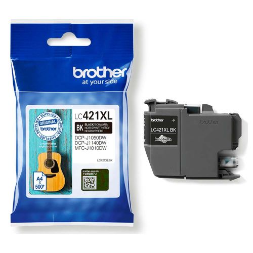 Brother Ink Tank Cartridge LC-421XLBK Black pages 500Pgs (BRO-LC-421XLBK)