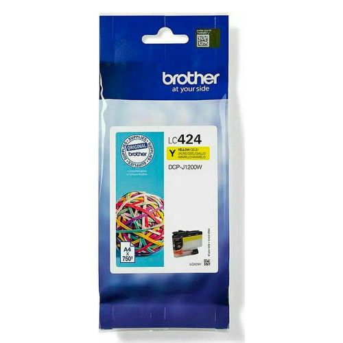 Brother Ink Tank Cartridge LC-424Y Yellow pages 750Pgs (BRO-LC-424Y)