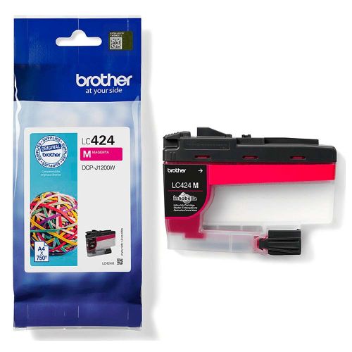 Brother Ink Tank Cartridge LC-424M Magenta pages 750Pgs (BRO-LC-424M)