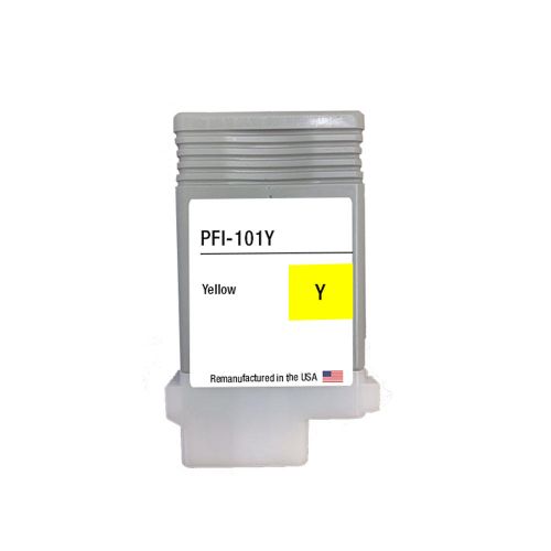 CANON Inkjet Cartridge  PFI101Y / 0886B001 / PFI-101Y Yellow pages: 250 pp. Remanufactured