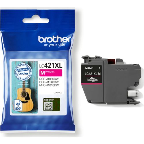Brother Ink Tank Cartridge LC-421XLM Magenta pages 500Pgs (BRO-LC-421XLM)