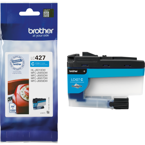 Brother Ink Tank Cartridge LC-427C Cyan pages 1500Pgs (BRO-LC-427C)