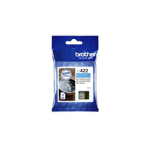 Brother Ink Tank Cartridge LC-422XLC Cyan pages 1500Pgs (BRO-LC-422XLC)