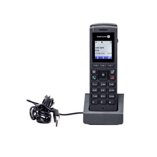 Alcatel Lucent 8212 DECT Handset with Battery and Desktop Charger - 3BN67355AA