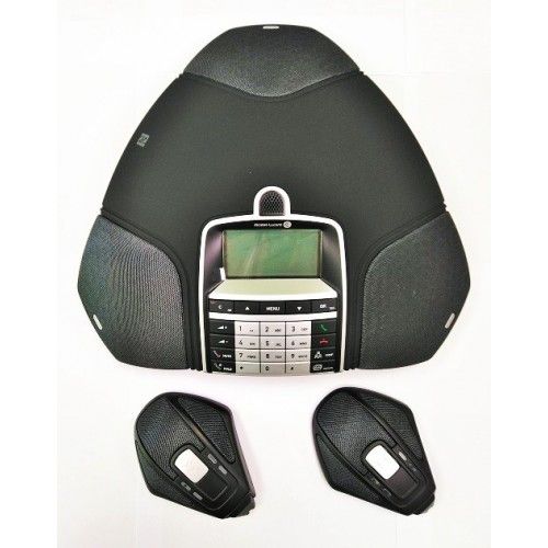 Alcatel Lucent 8135s IP Conference Phone Pack, includes 2x 4135/8135S Expansion Microphones and Power Supply - 3MG07040AA