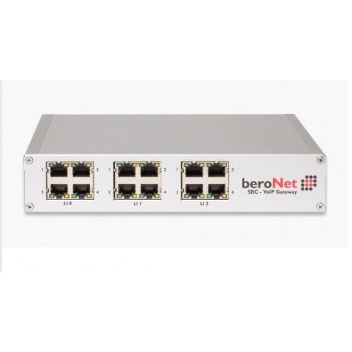 BeroNet BNSBC-L 64Ch. Modular VoIP Session Border Controller (SBC), 3 Slots for Modules, Dual NIC, 2 Sessions Free, Max 32 Concurrent Sessions
