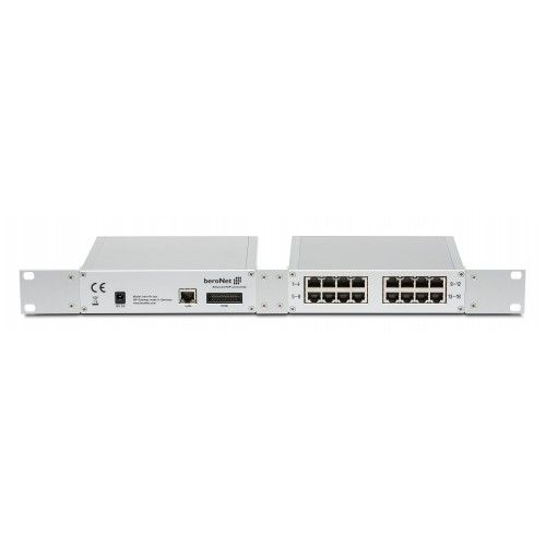 BeroNet 16 FXS FAX Analog VoIP Gateway (incl. BreakOut Box and 4x patch cable)