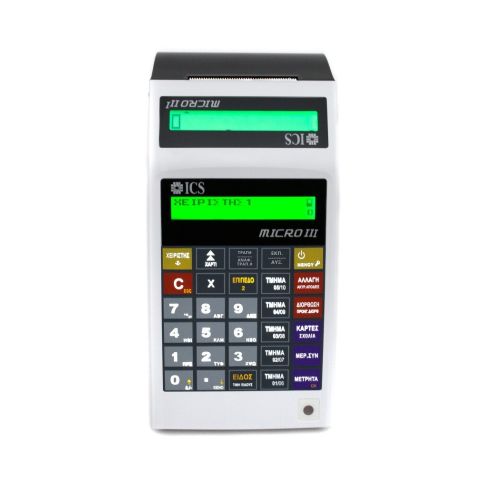 Φορητή Ταμειακή μηχανή ICS MICRO III Retail άσπρη