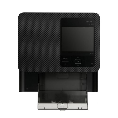 Canon Selphy CP1500 Compact Photo Printer Black - Portable design, Dye-sublimation printing, Wireless connectivity (Part: CANCP1500B)