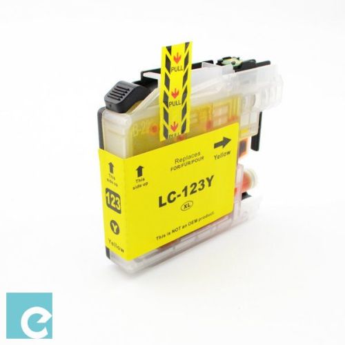 Συμβατό BROTHER Ink Tank Cartridge LC123XLY / LC-123Y / LC-123 Yellow 600 σελίδες