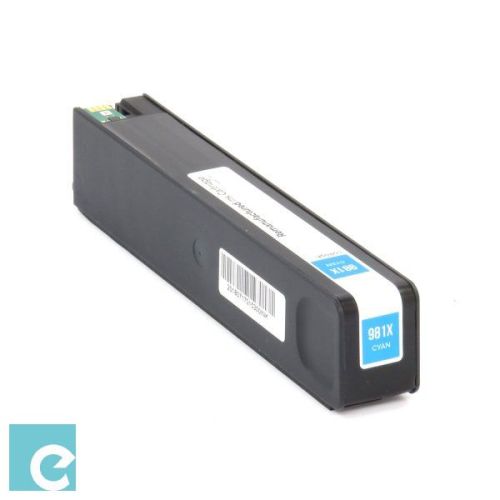 HP Inkjet Cartridge  981XC / L0R09A / 981X Cyan pages: 10000 pp. Remanufactured