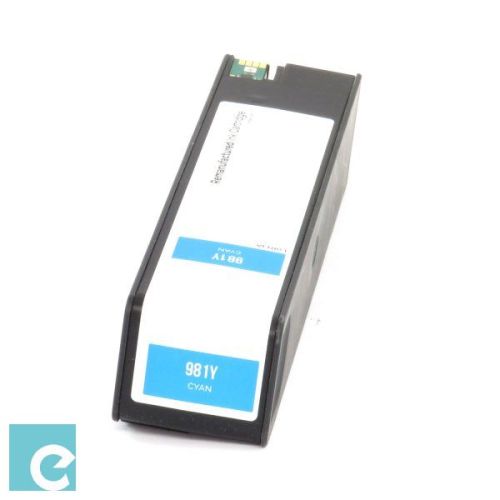 HP Inkjet Cartridge  981YC / L0R13A / 981Y Cyan pages: 16000 pp. Remanufactured